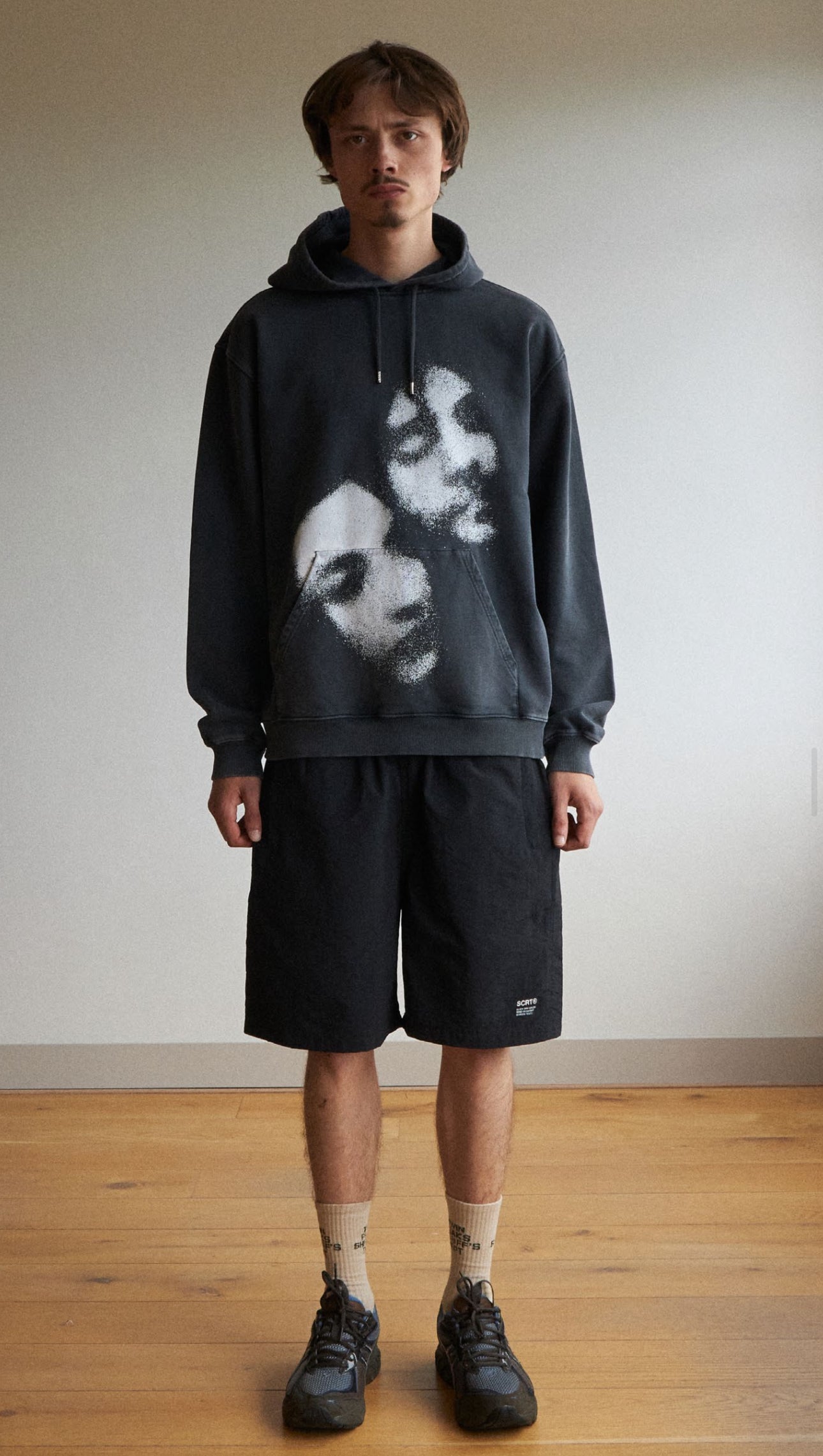 SCRT / Joel & Clem Faded Hoodie ~Black【Eternal Sunshine of the Spotless Mind】