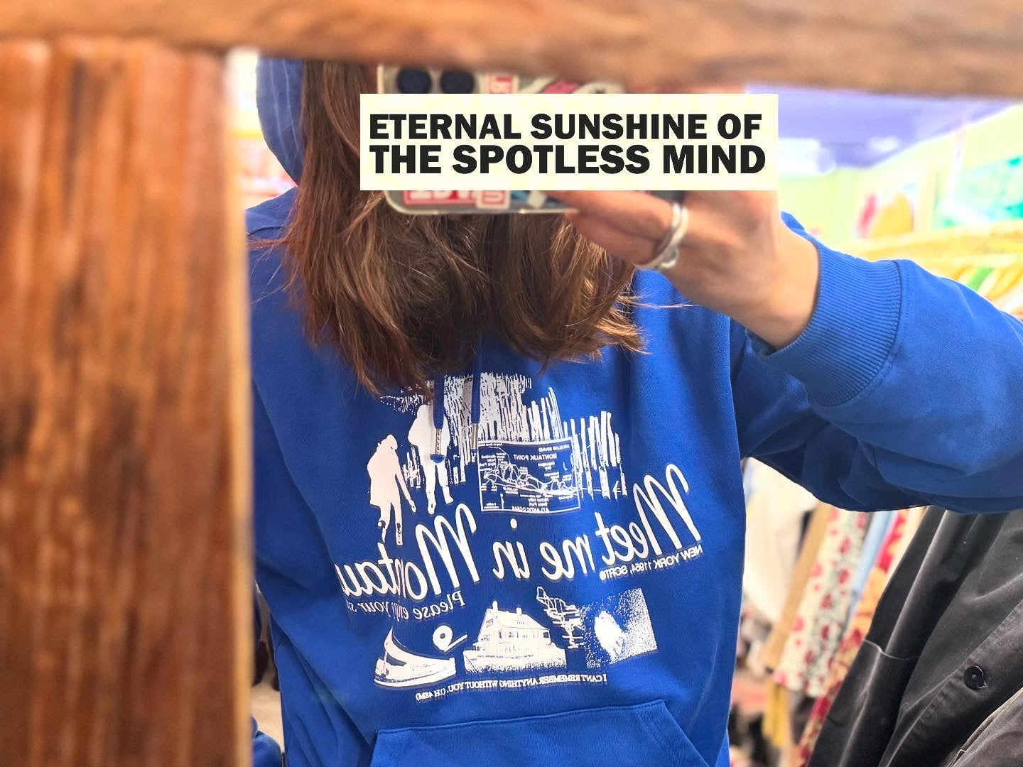 SCRT / Meet Me in Montauk Hoodie ~Blue【Eternal Sunshine of the Spotless Mind】