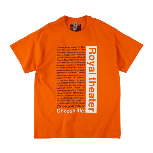 TRAVIS / ROYAL THEATER T-shirt ~ ORANGE【SCENE0-1】