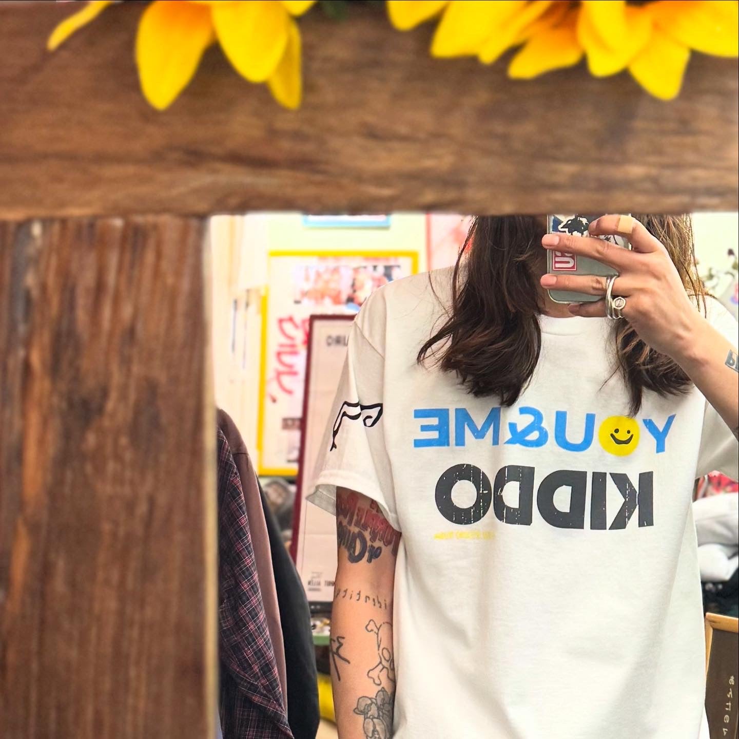 × KIDDO / Y☺︎U & ME T-shirt ~WHITE 【SCENE0】