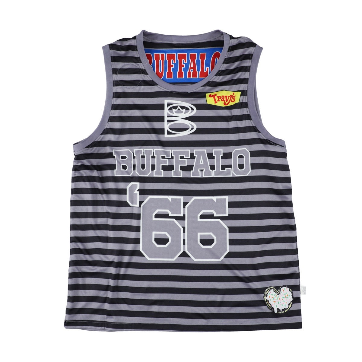 TRAVIS / BILLY & LAYLA '66 Basketball Jersey ~GY&BK BORDER【SCENE6】