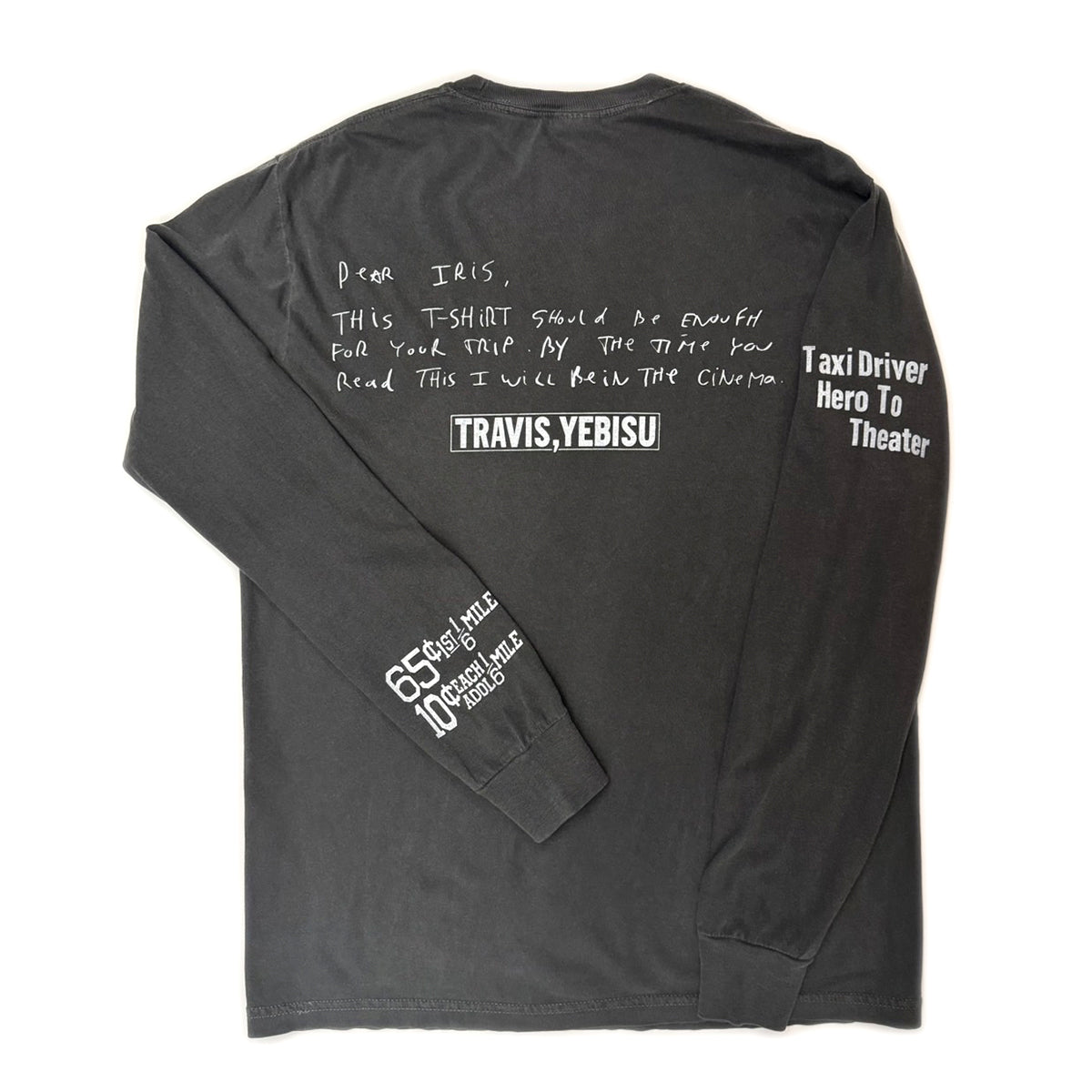 TRAVIS / TRAVIS,IRIS Long Sleeve Tee ~CHARCOAL【SCENE10】