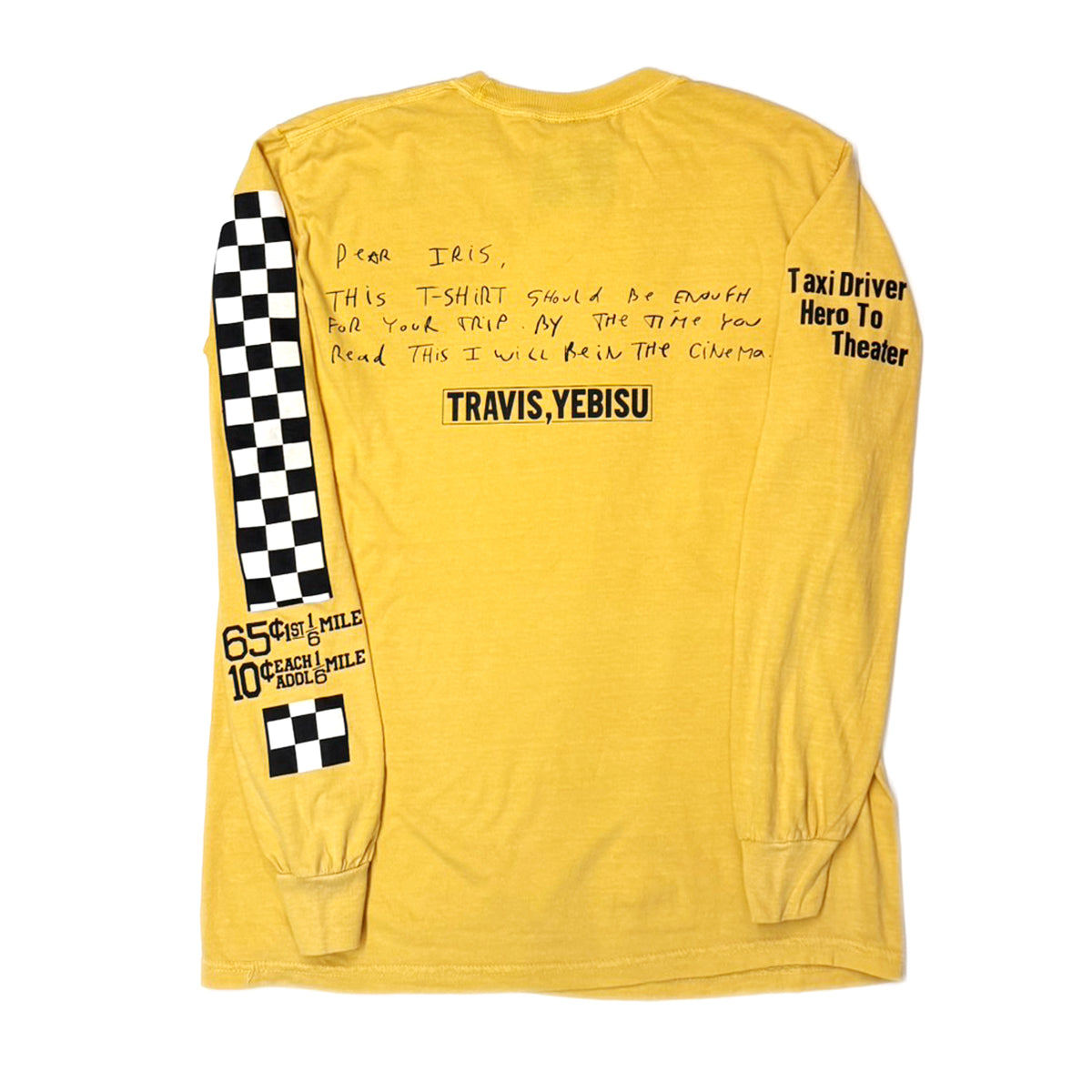 TRAVIS / TRAVIS,IRIS Long Sleeve Tee ~MUSTARD【SCENE10】Limited