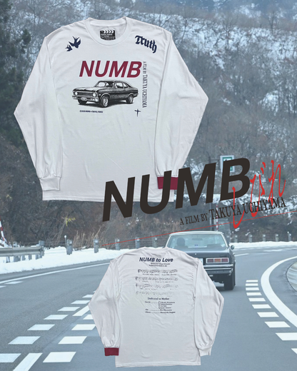 【しびれ】NUMB to Love Longsleeve T-shirt/ WHITE