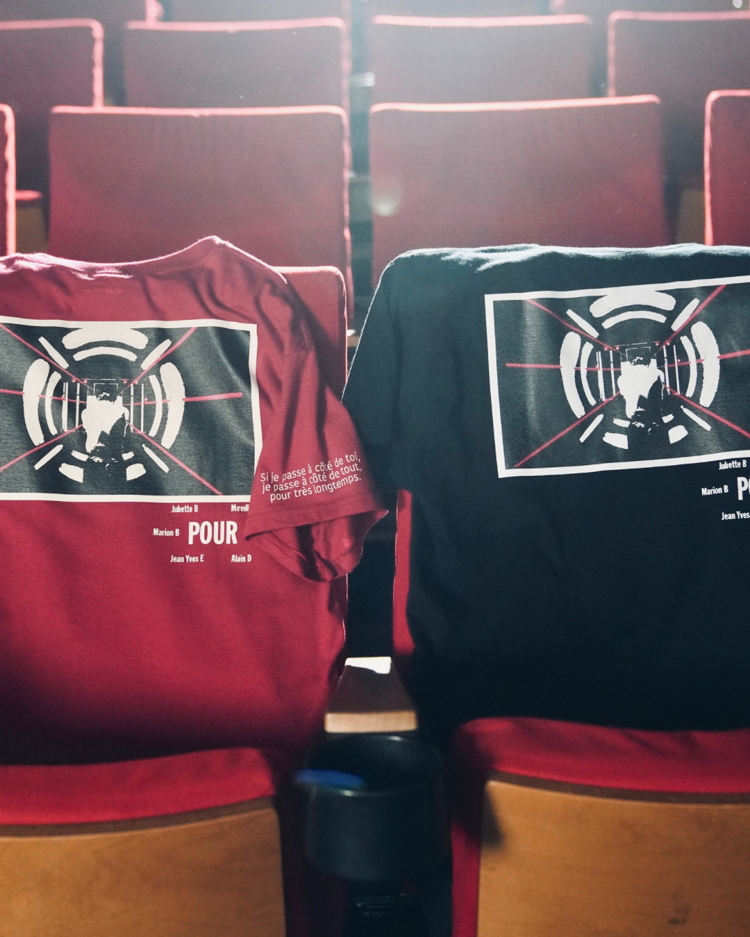 【MAUVAIS SANG】Official T-shirt (Title+Run/Wonder Drug)/DARK RED【SCENE0】