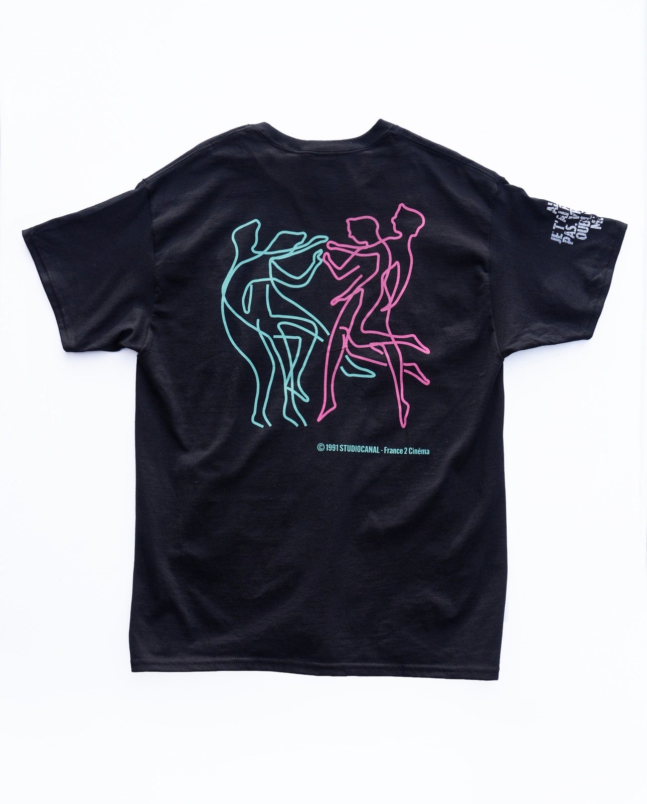 【Les Amants du Pont-Neuf】Official T-shirt (Title&Neon)/BLACK【SCENE0】