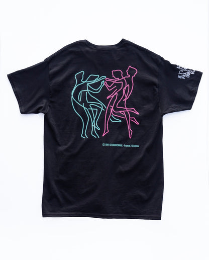 【Les Amants du Pont-Neuf】Official T-shirt (Title&Neon)/BLACK【SCENE0】