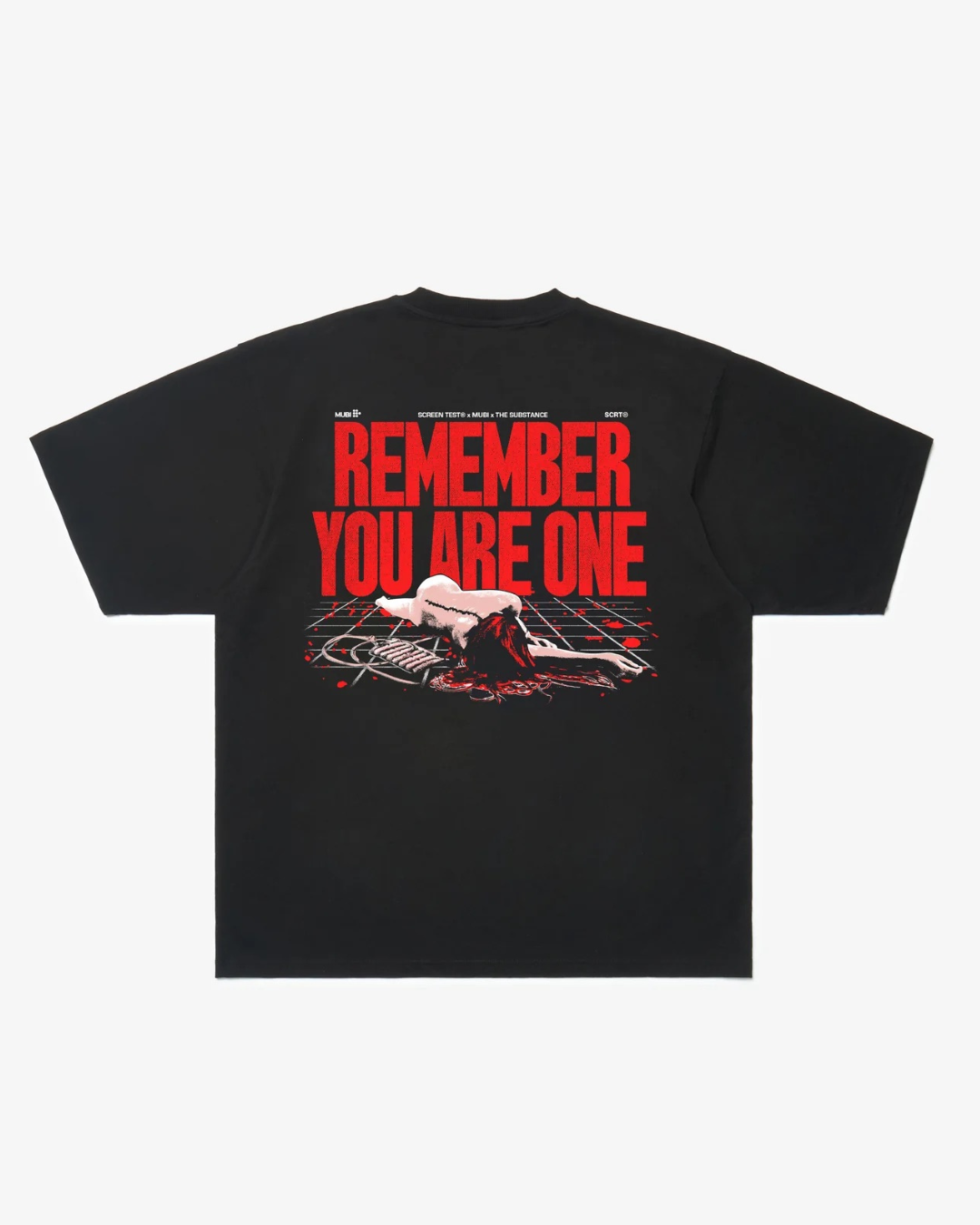 【THE SUBSTANCE】REMEMBER YOU ARE ONE T-shirt w)Sticker set/ BLACK "Official"【SCRT】