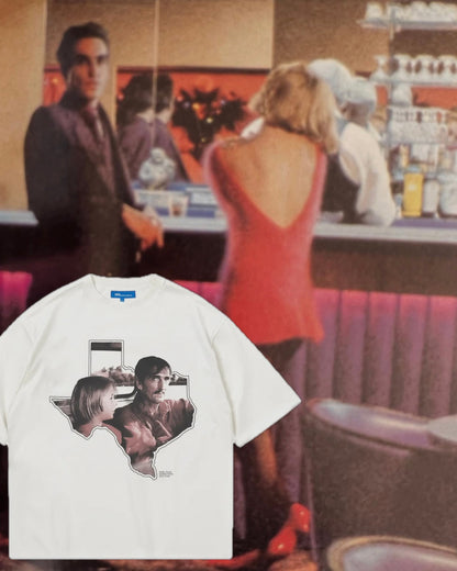 【PARIS,TEXAS】Ranchero T-shirt /OFF WHITE(Distressed Finish)"Offilial"【SCRT】