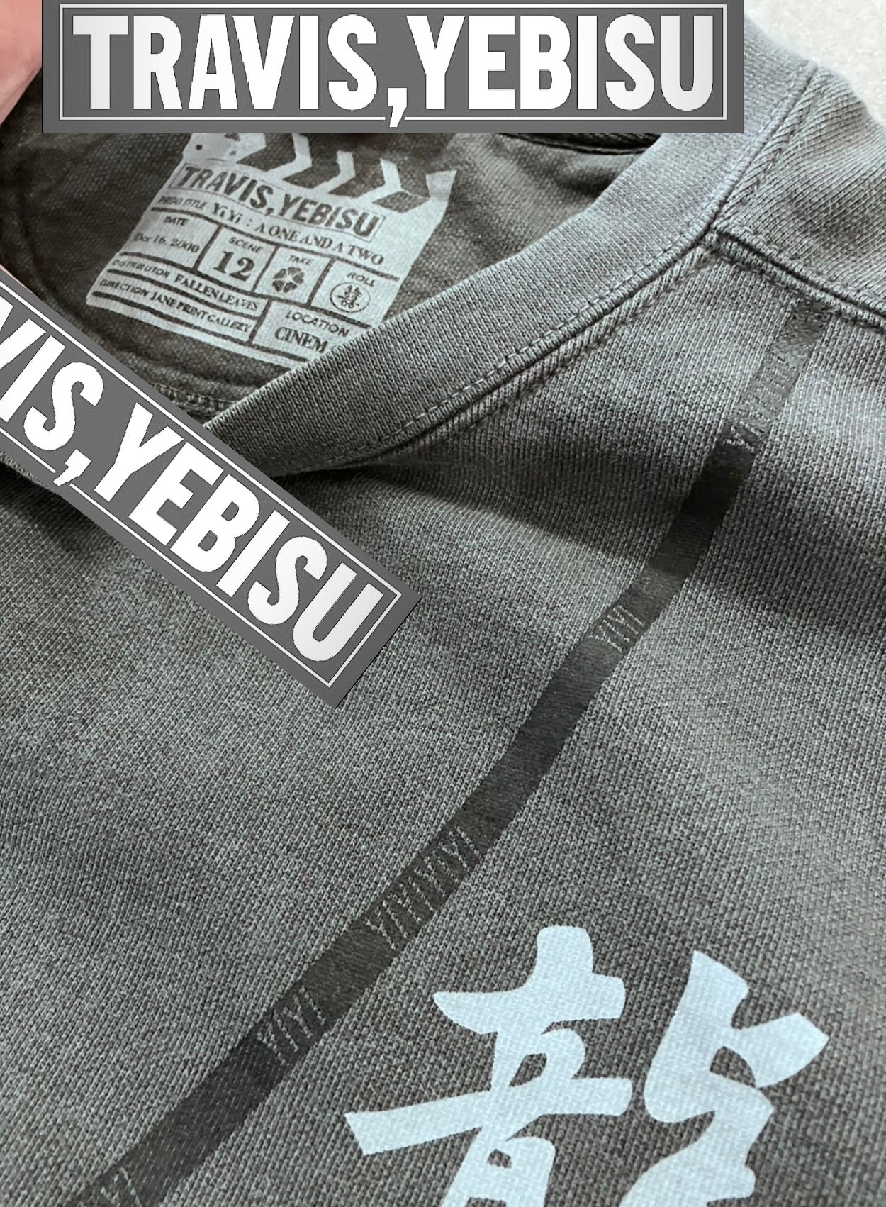 【YIYI:a one and a two】N.J & Min-Min's Sweat shirt/CHARCOAL【SCENE12】