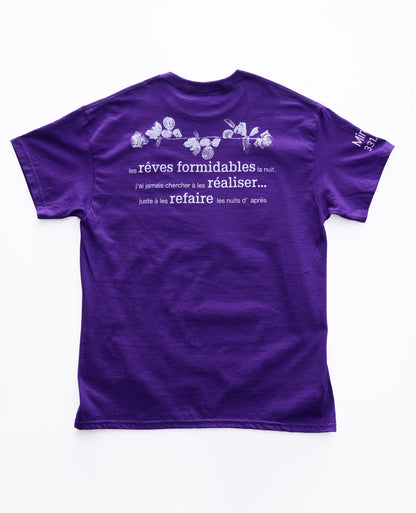 【BOY MEETS GIRL】Official T-shirt (Title&Call/Vinyl)/PURPLE【SCENE0】