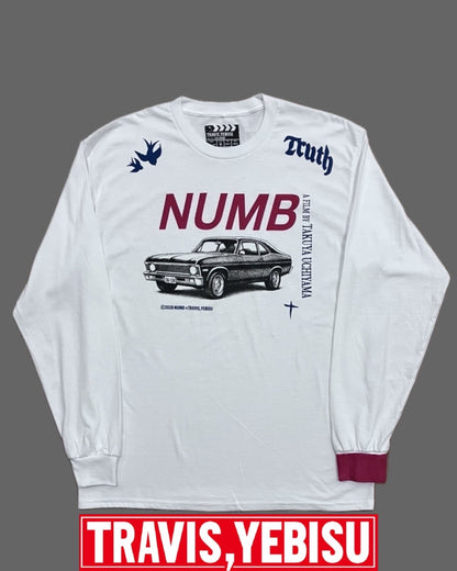 【しびれ】NUMB to Love Longsleeve T-shirt/ WHITE