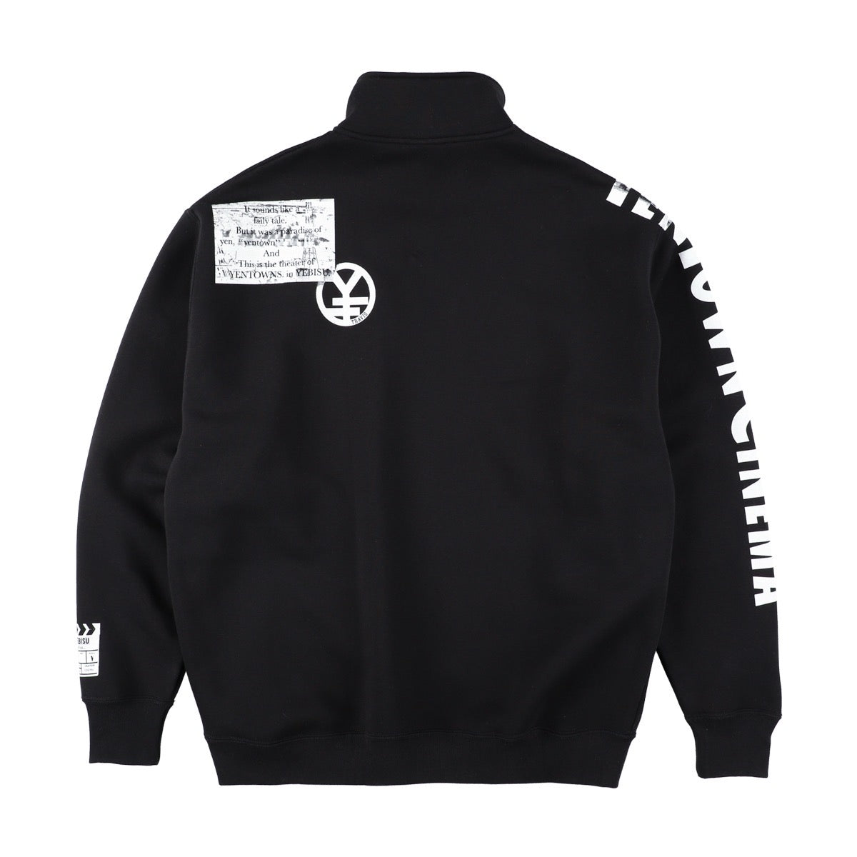 TRAVIS / SWALLOWTAIL Half Zip Sweat  ~ BLACK【SCENE3】