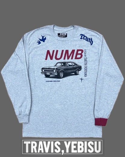 【しびれ】NUMB to Love Longsleeve T-shirt/ GRAY(TRAVIS Limited)