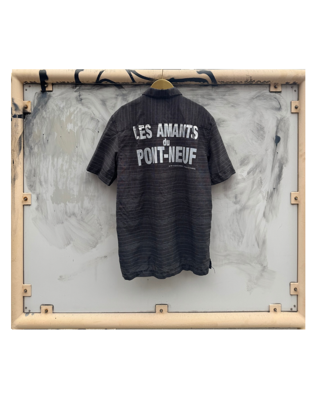 【Les Amants du Pont-Neuf】Check Shirt(Title&/Letter)/BLACK CK【ONE&ONLY/one-off】