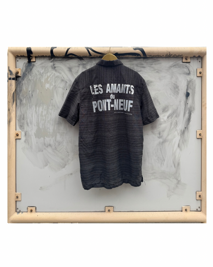 【Les Amants du Pont-Neuf】Check Shirt(Title&/Letter)/BLACK CK【ONE&ONLY/one-off】
