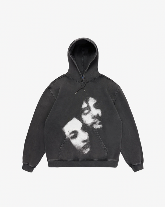 【Eternal Sunshine of the Spotless Mind】Joel & Clem Faded Hoodie/BLACK【SCRT】