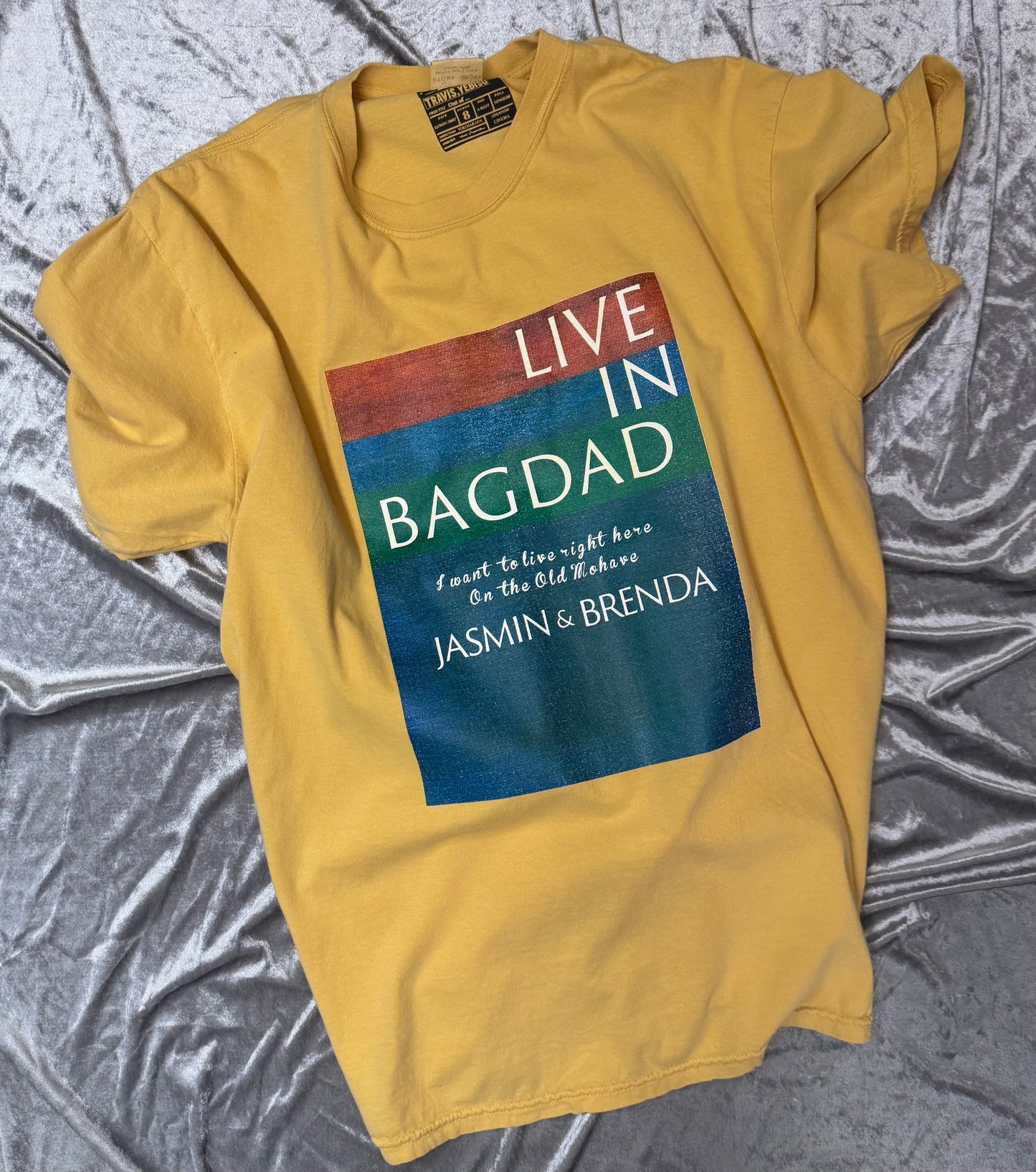 TRAVIS / LIVE IN BAGDAD T-shirt ~MUSTARD【SCENE8】