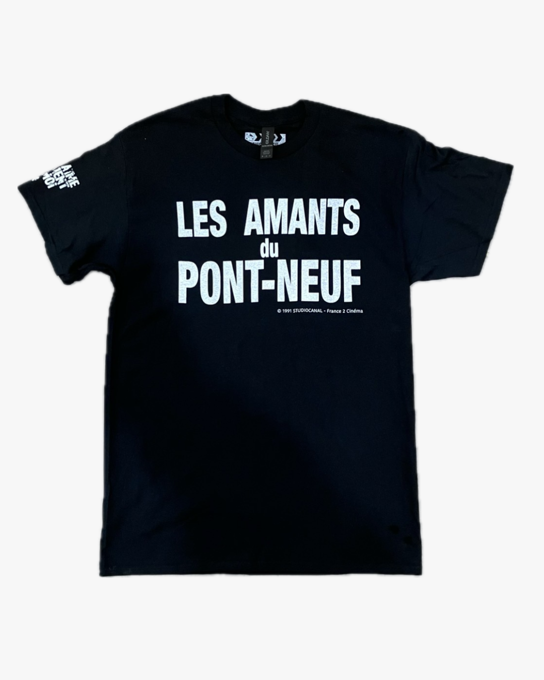 【Les Amants du Pont-Neuf】Les Amants du Pont-Neuf T-shirt (Title&Neon)/BLACK【SCENE0】