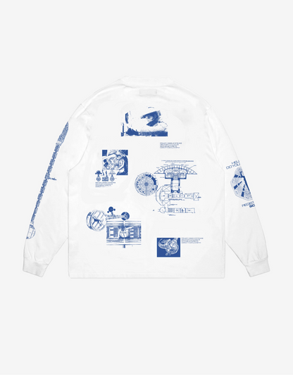 SCRT / Blueprint Longsleeve Tee【2001:A Space Odyssey】