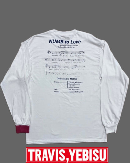 【しびれ】NUMB to Love Longsleeve T-shirt/ WHITE