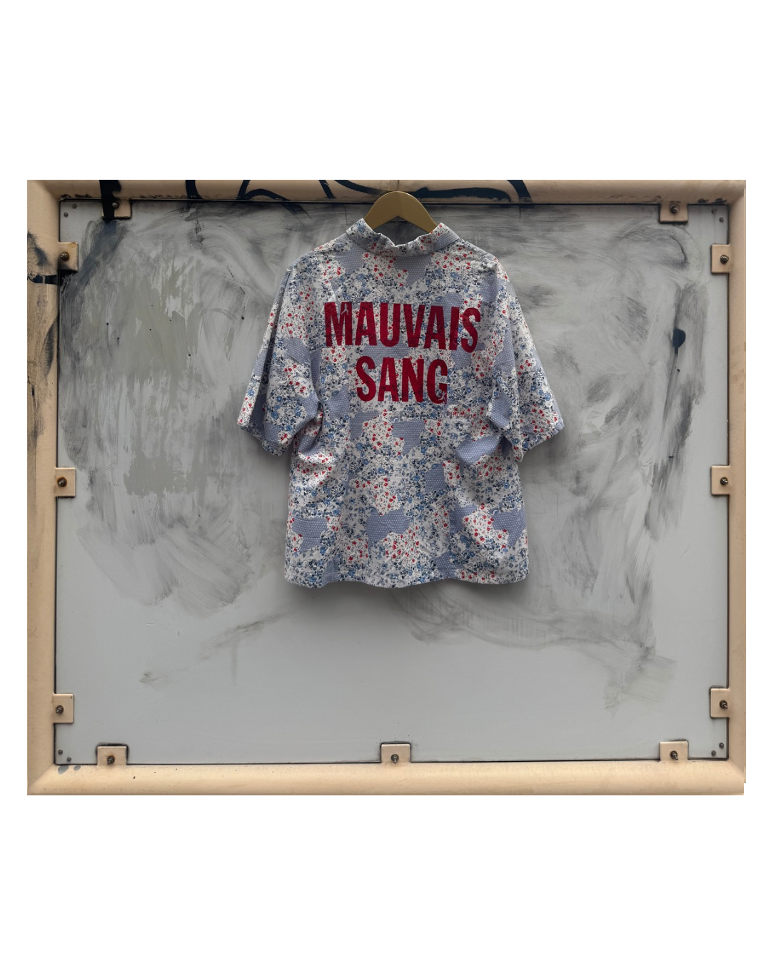 【MAUVAIS SANG】Dot × Floral Pattern Blouse(Title&Run/Words)【ONE&ONLY/one-off】