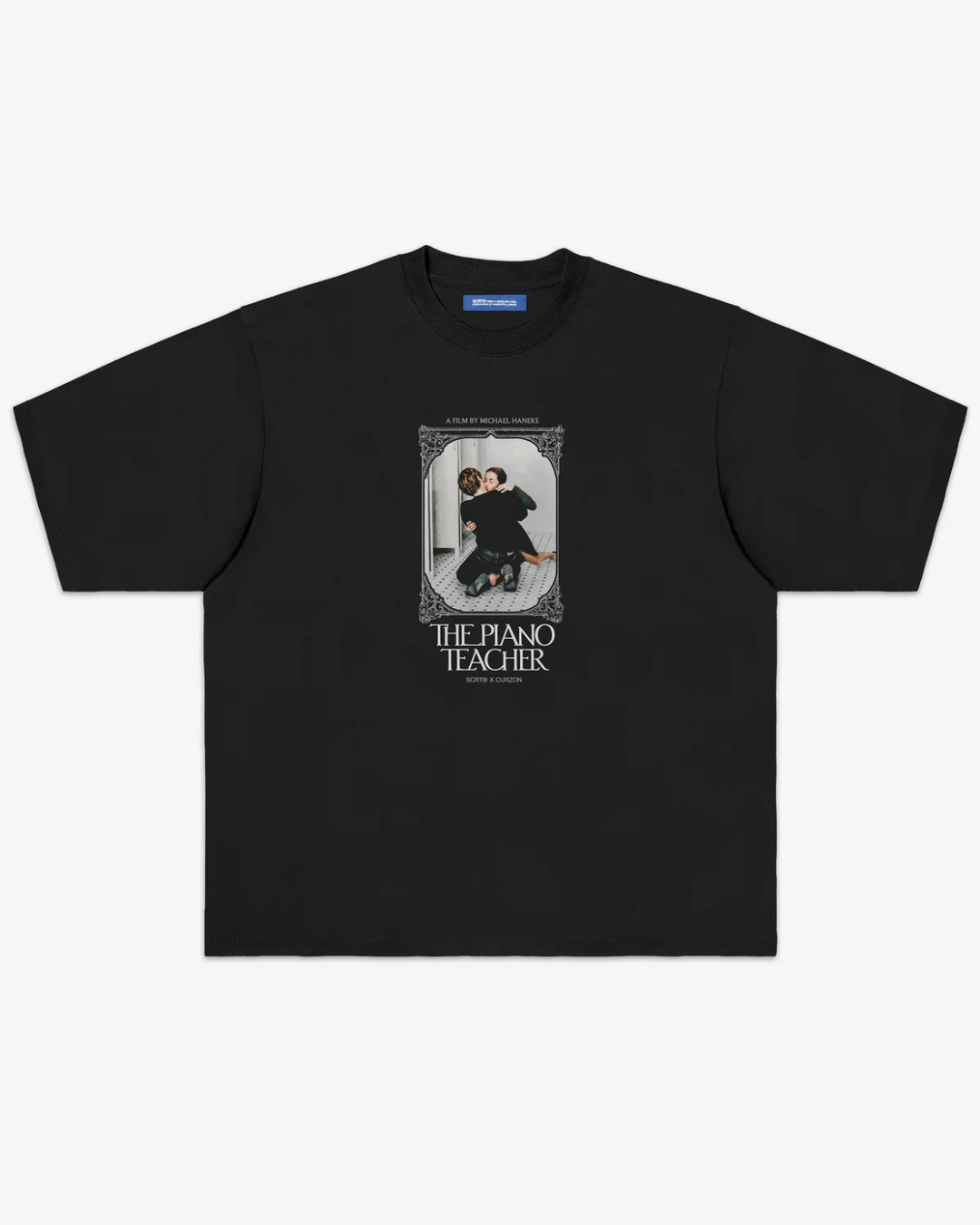 【THE PIANO TEACHER】HUPPERT T-shirt/BLACK "Official"【SCRT】