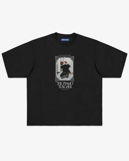 【THE PIANO TEACHER】HUPPERT T-shirt/BLACK "Official"【SCRT】