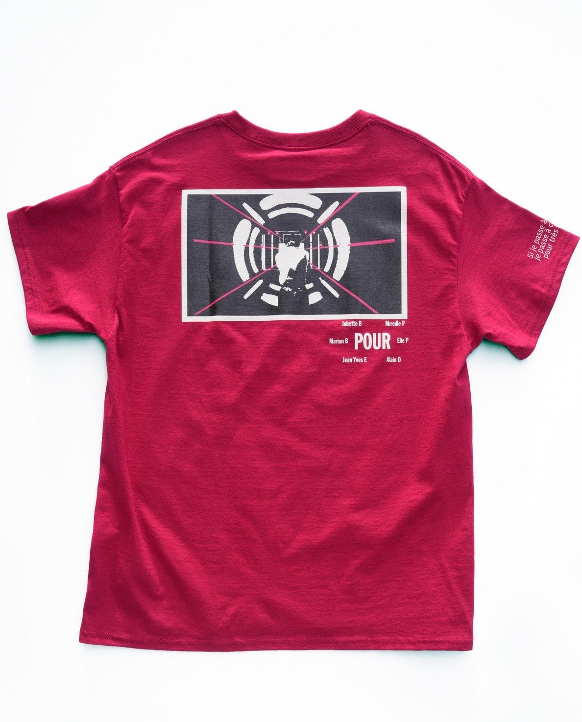 【MAUVAIS SANG】Official T-shirt (Title+Run/Wonder Drug)/DARK RED【SCENE0】