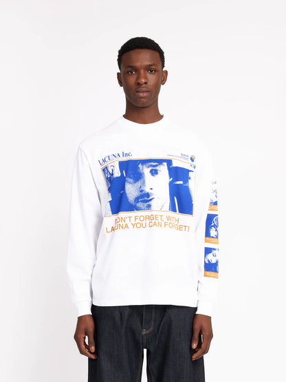 【Eternal Sunshine of the Spotless Mind】Don't Forget Longsleeve T-shirt w)Sticker Set/WHITE【SCRT】