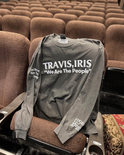 TRAVIS / TRAVIS,IRIS Long Sleeve Tee ~CHARCOAL【SCENE10】