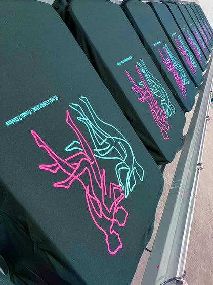 【Les Amants du Pont-Neuf】Les Amants du Pont-Neuf T-shirt (Title&Neon)/BLACK【SCENE0】