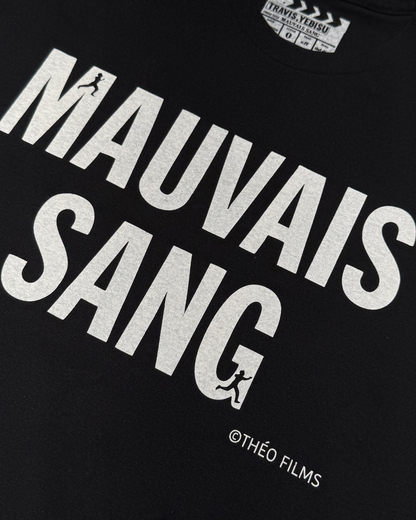 【MAUVAIS SANG】Official T-shirt (Title+Run/Wonder Drug)/BLACK【SCENE0】