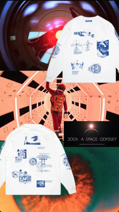 SCRT / Blueprint Longsleeve Tee【2001:A Space Odyssey】