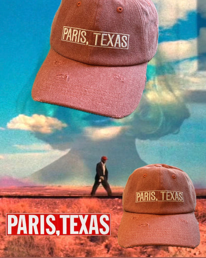 【PARIS,TEXAS】Travis Dad Cap/FADE RED" Official"【SCRT】