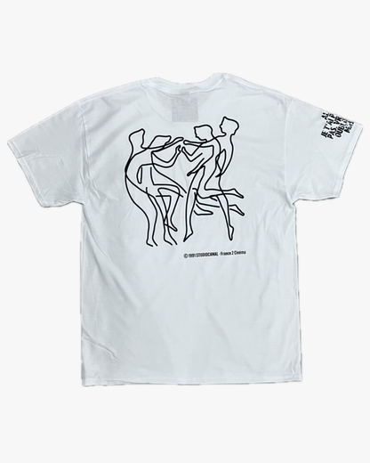 【Les Amants du Pont-Neuf】The Lovers on the Bridge T-shirt (Photo&Neon)/WHITE【SCENE0】