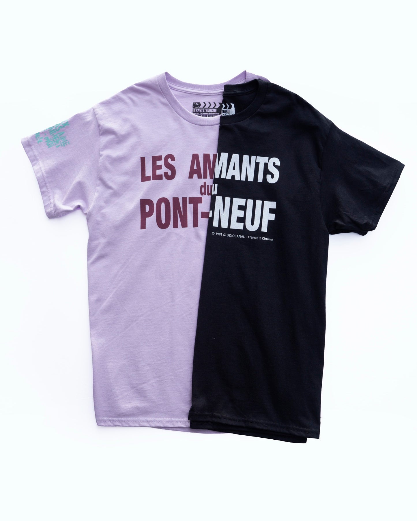【Les Amants du Pont-Neuf】Official T-shirt (Title&Neon)/L.PURPLE【SCENE0】