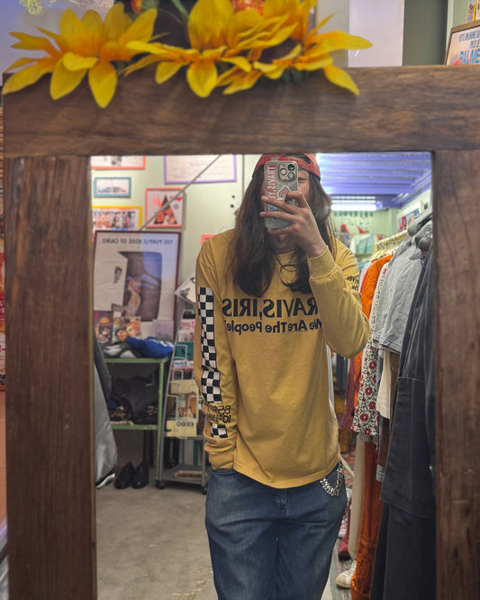 TRAVIS / TRAVIS,IRIS Long Sleeve Tee ~MUSTARD【SCENE10】Limited