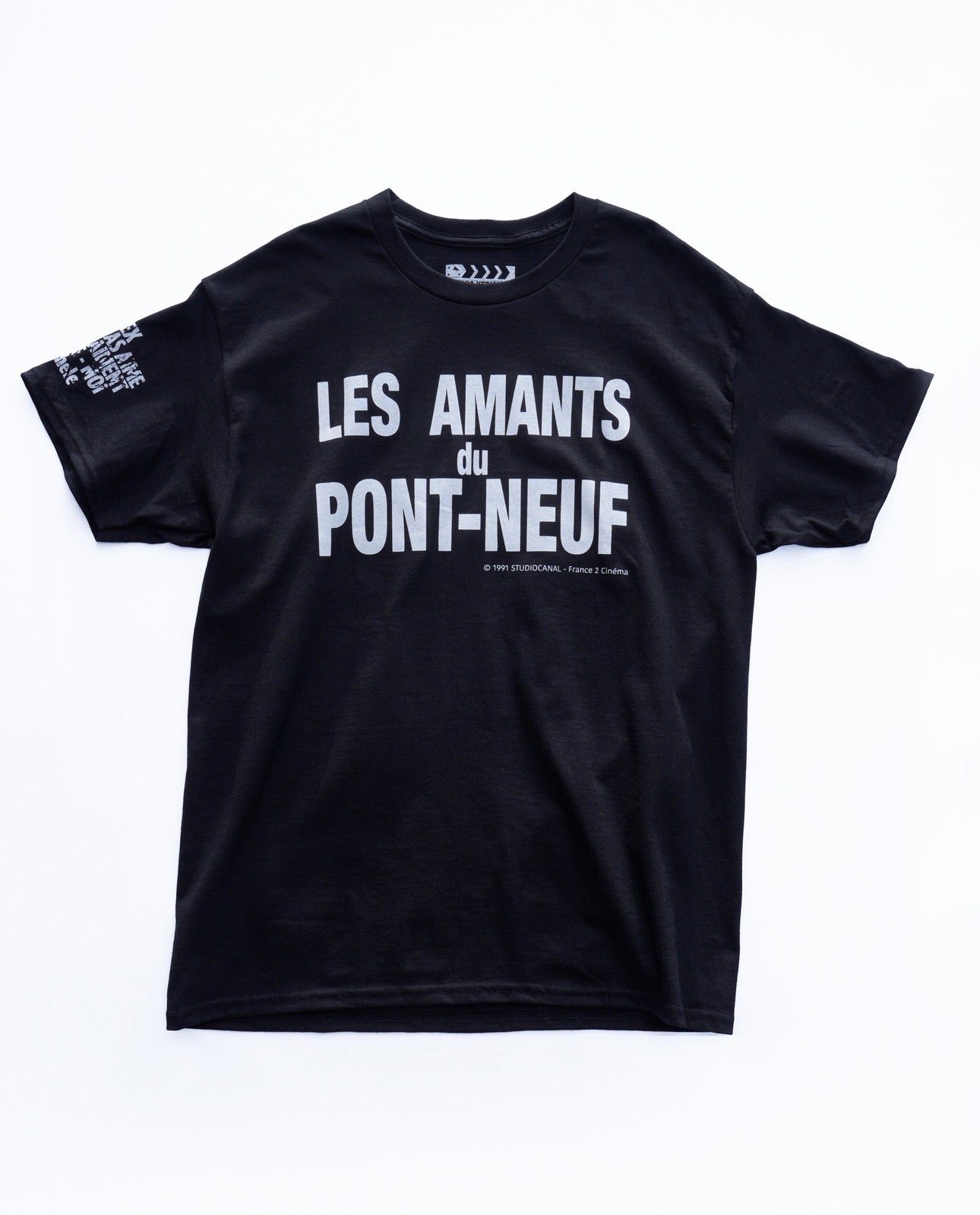 【Les Amants du Pont-Neuf】Official T-shirt (Title&Neon)/BLACK【SCENE0】