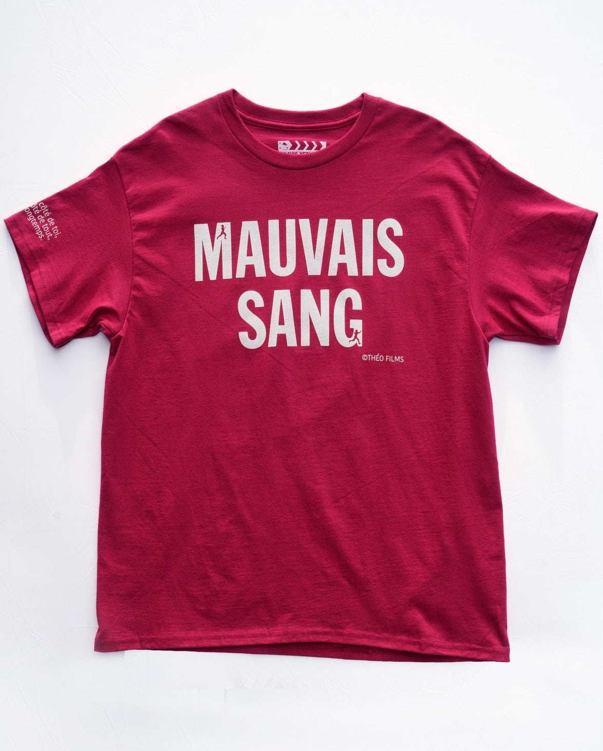 【MAUVAIS SANG】Official T-shirt (Title+Run/Wonder Drug)/DARK RED【SCENE0】