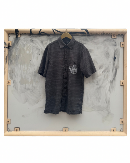 【Les Amants du Pont-Neuf】Check Shirt(Title&/Letter)/BLACK CK【ONE&ONLY/one-off】