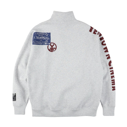 TRAVIS / SWALLOWTAIL Half Zip Sweat  ~ LIGHT GRAY【SCENE3】