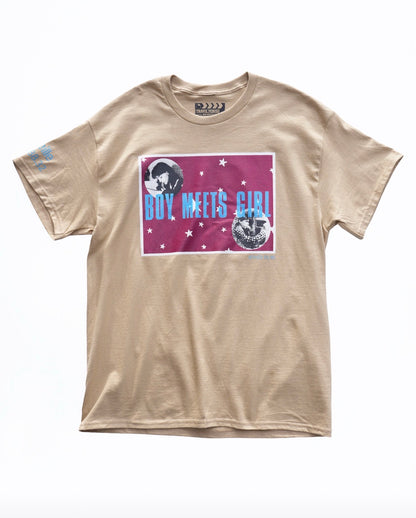 【BOY MEETS GIRL】Official T-shirt (Title&Call/Vinyl)/BEIGE【SCENE0】