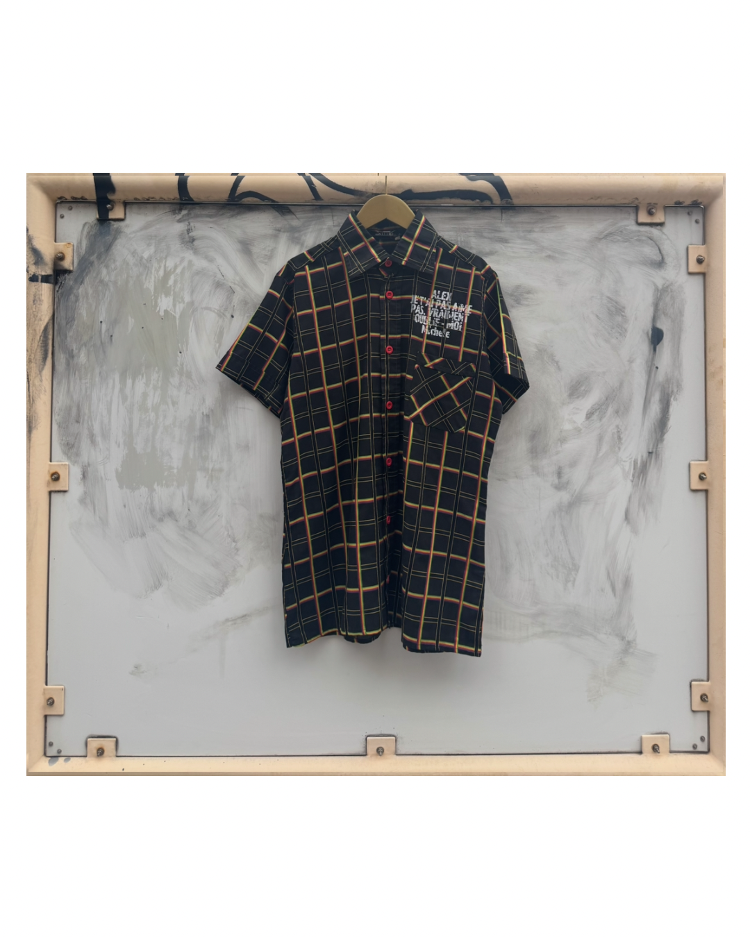【Les Amants du Pont-Neuf】Check Shirt(Title&/Letter)/"KYOUKI" CK【ONE&ONLY/one-off】