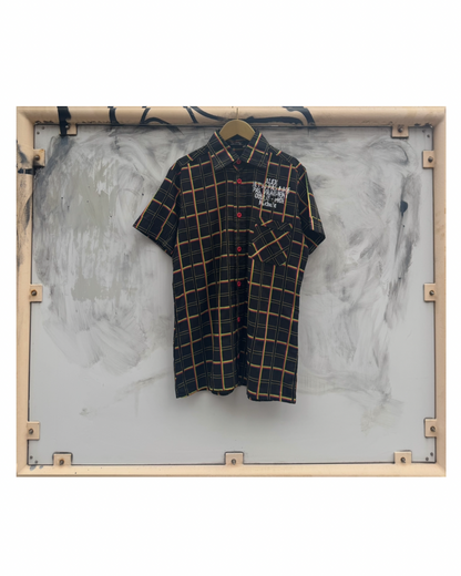 【Les Amants du Pont-Neuf】Check Shirt(Title&/Letter)/"KYOUKI" CK【ONE&ONLY/one-off】