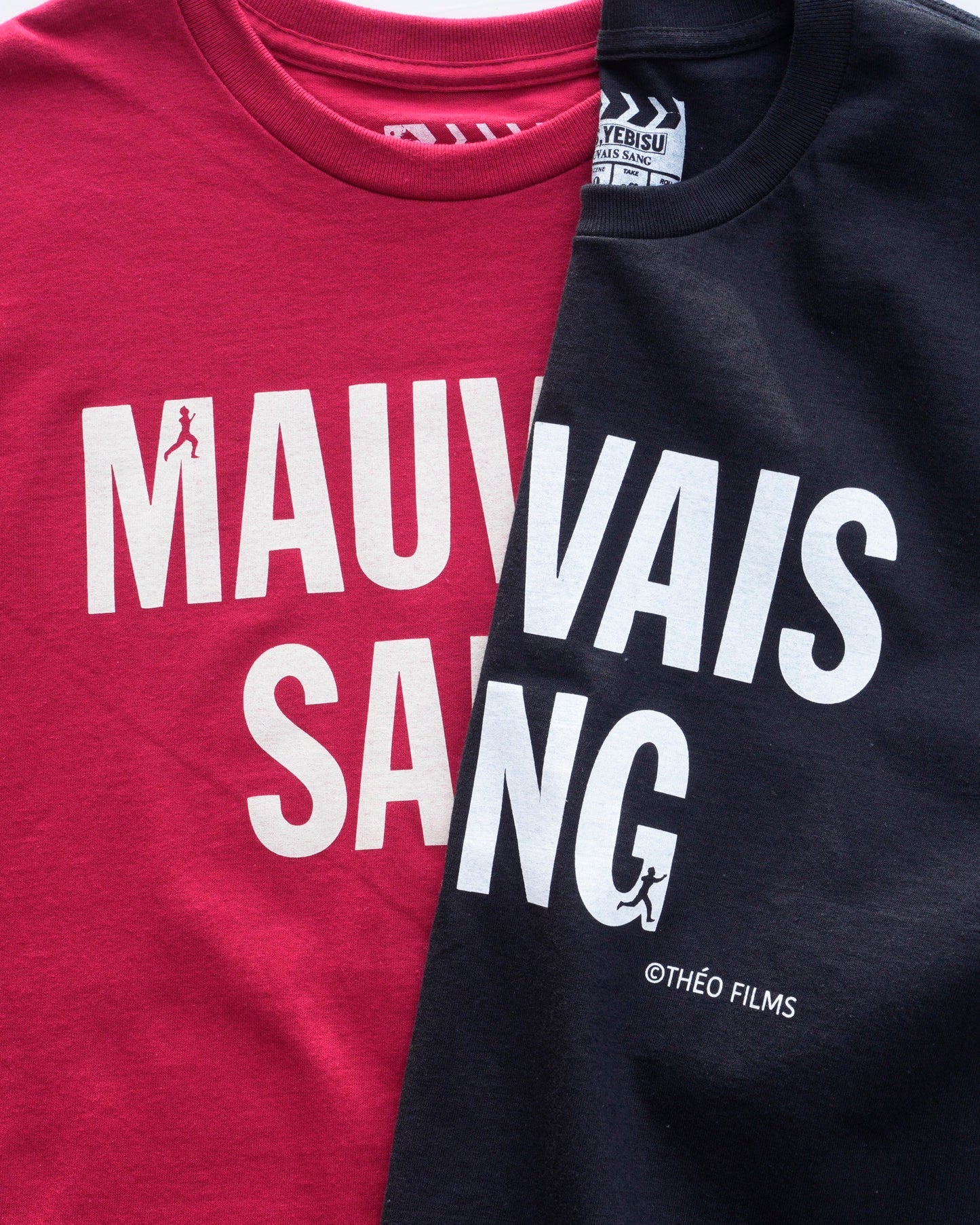 【MAUVAIS SANG】Official T-shirt (Title+Run/Wonder Drug)/DARK RED【SCENE0】