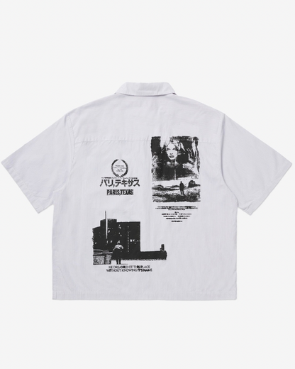 【PARIS,TEXAS】Hunter Shirt /GREY STRIPE "Offilial"【SCRT】
