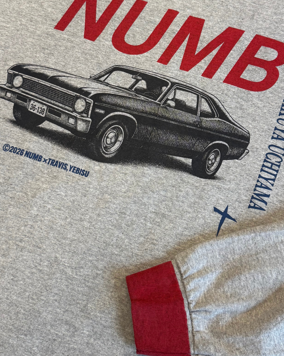 【しびれ】NUMB to Love Longsleeve T-shirt/ GRAY(TRAVIS Limited)