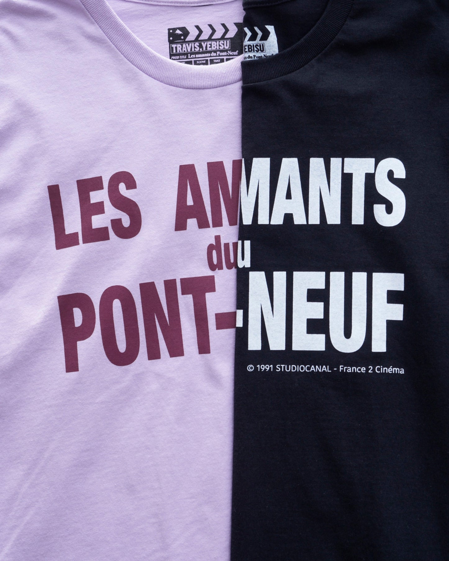 【Les Amants du Pont-Neuf】Official T-shirt (Title&Neon)/L.PURPLE【SCENE0】