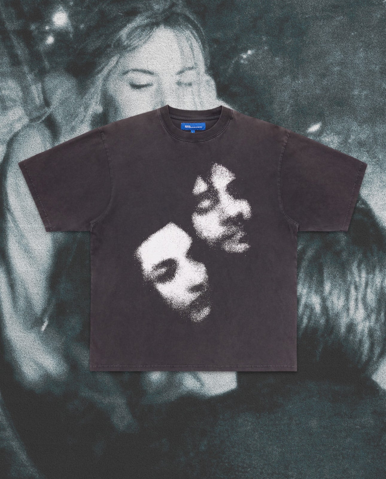 【Eternal Sunshine of the Spotless Mind】 Faded Memory T-shirt/W WASHED BLACK【SCRT】